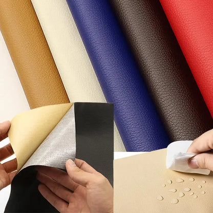 Self-Adhesive Leather Repair Patch 50 × 138 cm | Customizable Stick-On Patches for Sofas, Car Seats & Bags | Durable Adhesion without Sewing