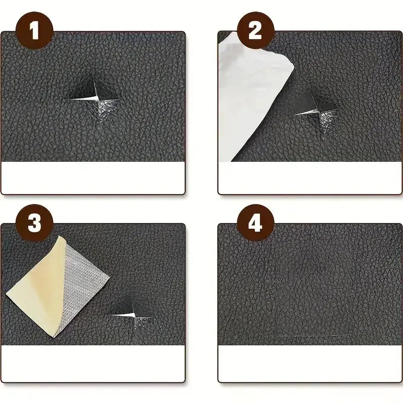 Self-Adhesive Leather Repair Patch 50 × 138 cm | Customizable Stick-On Patches for Sofas, Car Seats & Bags | Durable Adhesion without Sewing