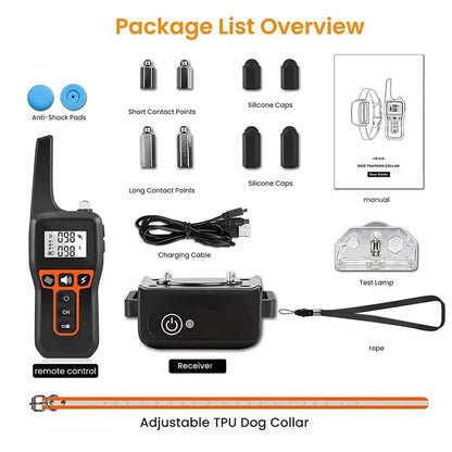 Dog Training Collar with Rechargeable Battery – Beep, Vibration, Static