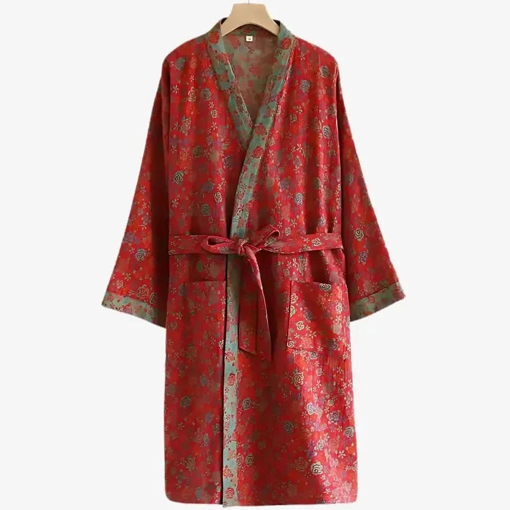 Organic Cotton Kimono Robe for Comfortable, Breathable Daily Wear