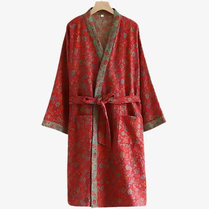 Organic Cotton Kimono Robe for Comfortable, Breathable Daily Wear