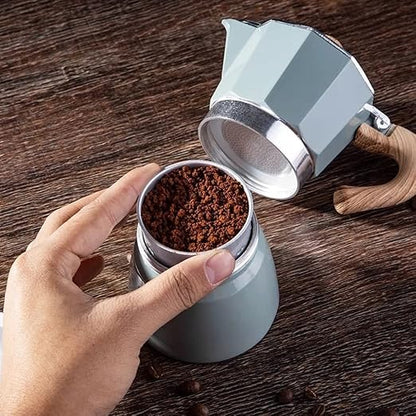 Classic Aluminium Espresso Maker for Stovetop & Outdoor Use