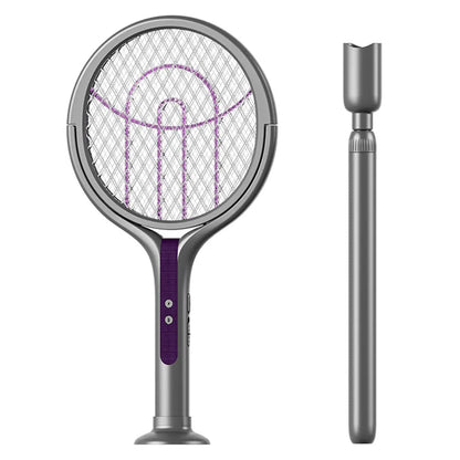 Electric Fly Swatter with Telescopic Handle - 3-in-1 Insect Zapper