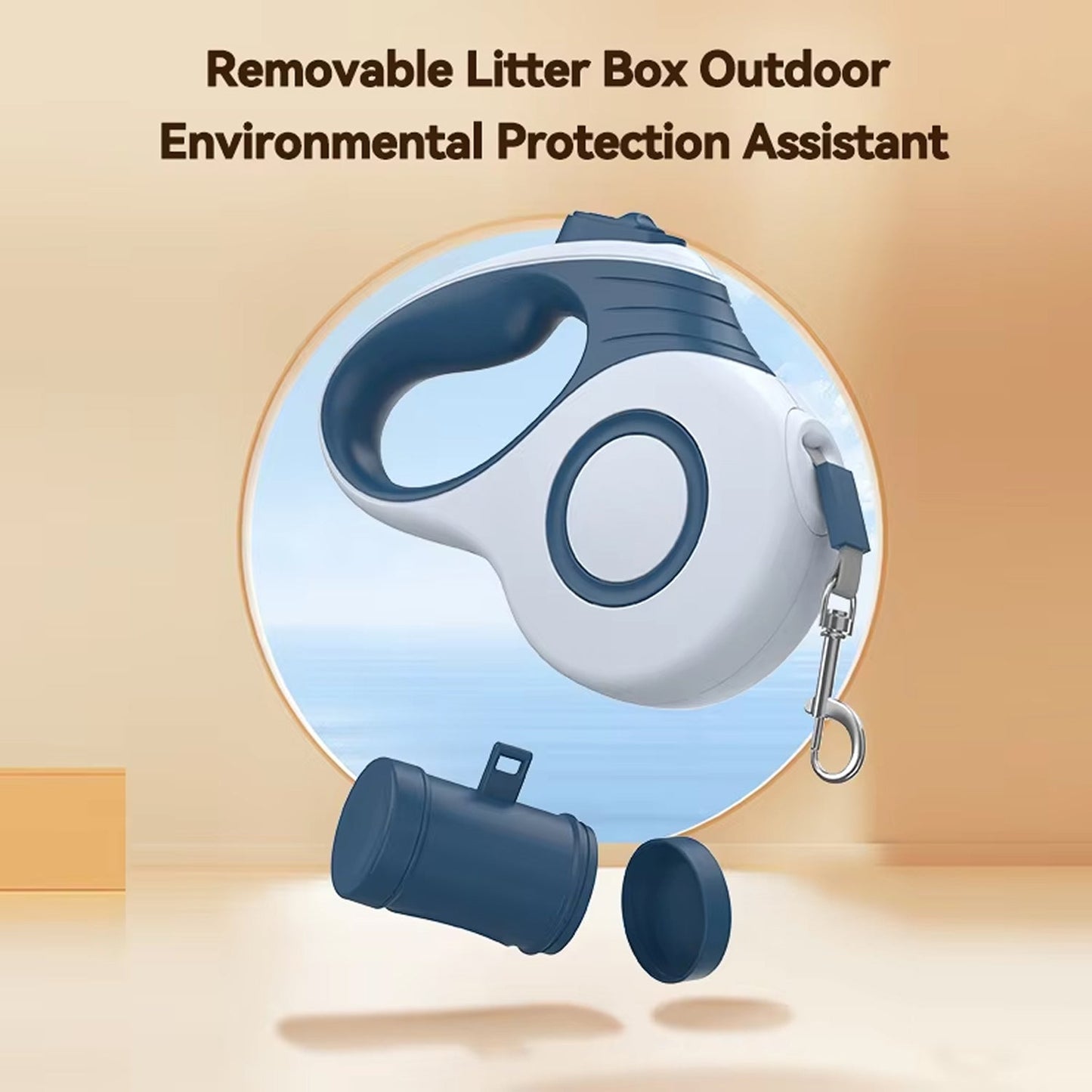 Retractable Dog Leash with 360° Tangle-Free Design - 3M/5M Length