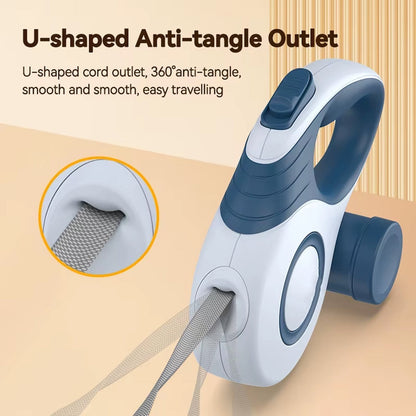 Retractable Dog Leash with 360° Tangle-Free Design - 3M/5M Length