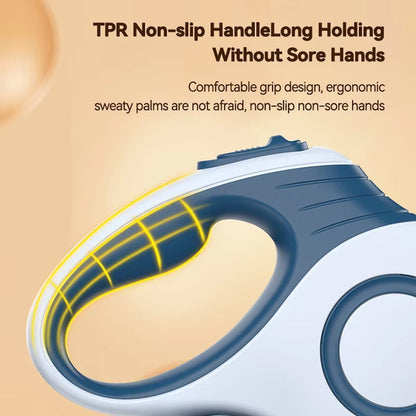 Retractable Dog Leash with 360° Tangle-Free Design - 3M/5M Length