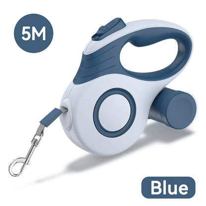 Retractable Dog Leash with 360° Tangle-Free Design - 3M/5M Length