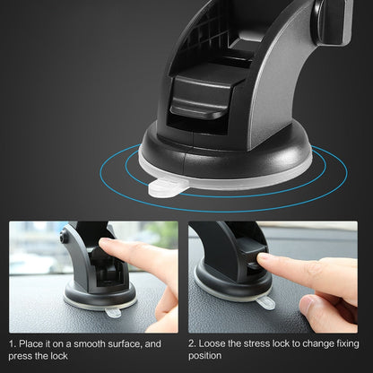 Smart Car Phone Holder with Adjustable Arm and Suction Base