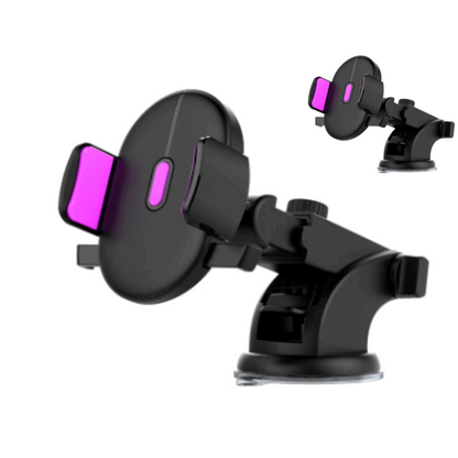 Smart Car Phone Holder with Adjustable Arm and Suction Base