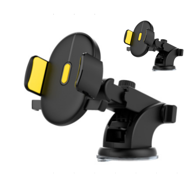 Smart Car Phone Holder with Adjustable Arm and Suction Base