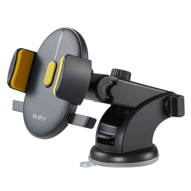 Smart Car Phone Holder with Adjustable Arm and Suction Base