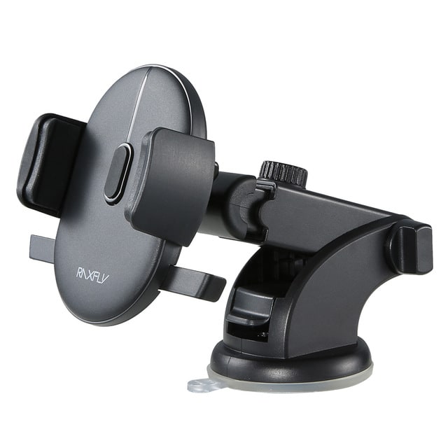 Smart Car Phone Holder with Adjustable Arm and Suction Base