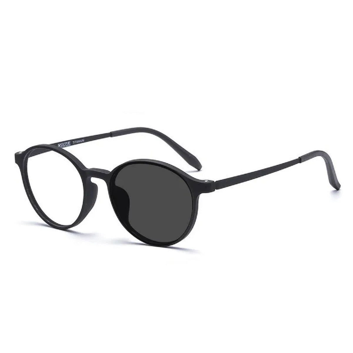 Lightweight Round Reading Glasses with Blue Light Filter - Titanium Magnifiers