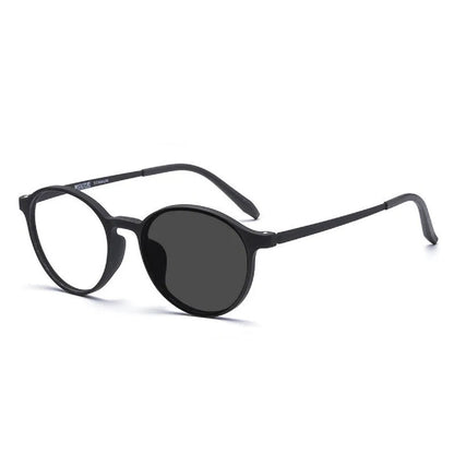 Lightweight Round Reading Glasses with Blue Light Filter - Titanium Magnifiers