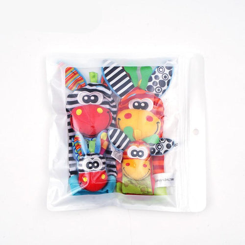 Sensory Plush Baby Socks and Bracelet