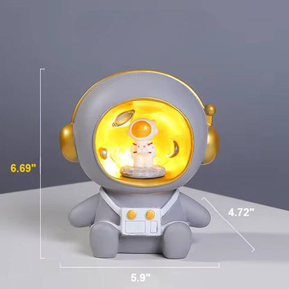 2-in-1 Night Light and Astronaut Piggy Bank for Children