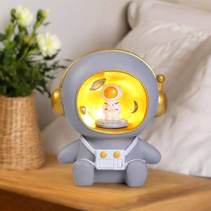 2-in-1 Night Light and Astronaut Piggy Bank for Children