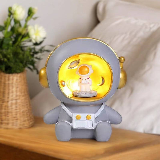 2-in-1 Night Light and Astronaut Piggy Bank for Children