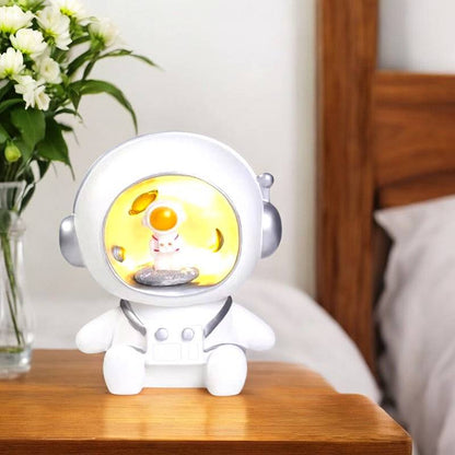 2-in-1 Night Light and Astronaut Piggy Bank for Children