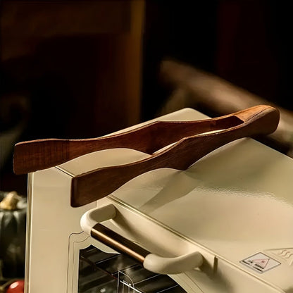 Wooden Tongs for Cooking in the Kitchen