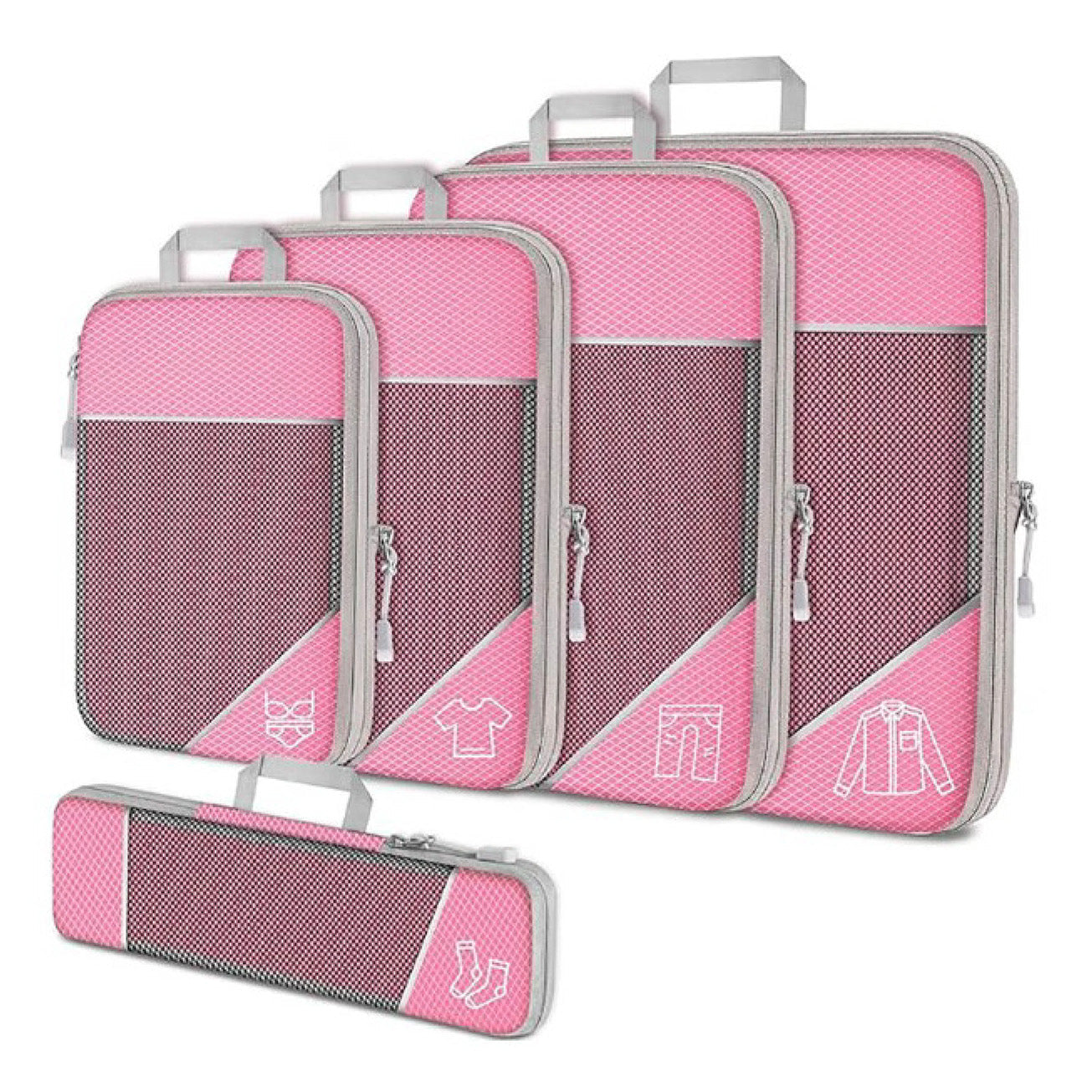 Compression Travel Set – Space-Saving Packing Cubes for Organized Luggage