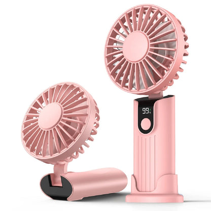 Compact USB Rechargeable Fan - Portable Handheld Design