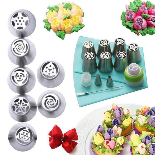 Deluxe 13-Piece Baking Decorating Tip Set
