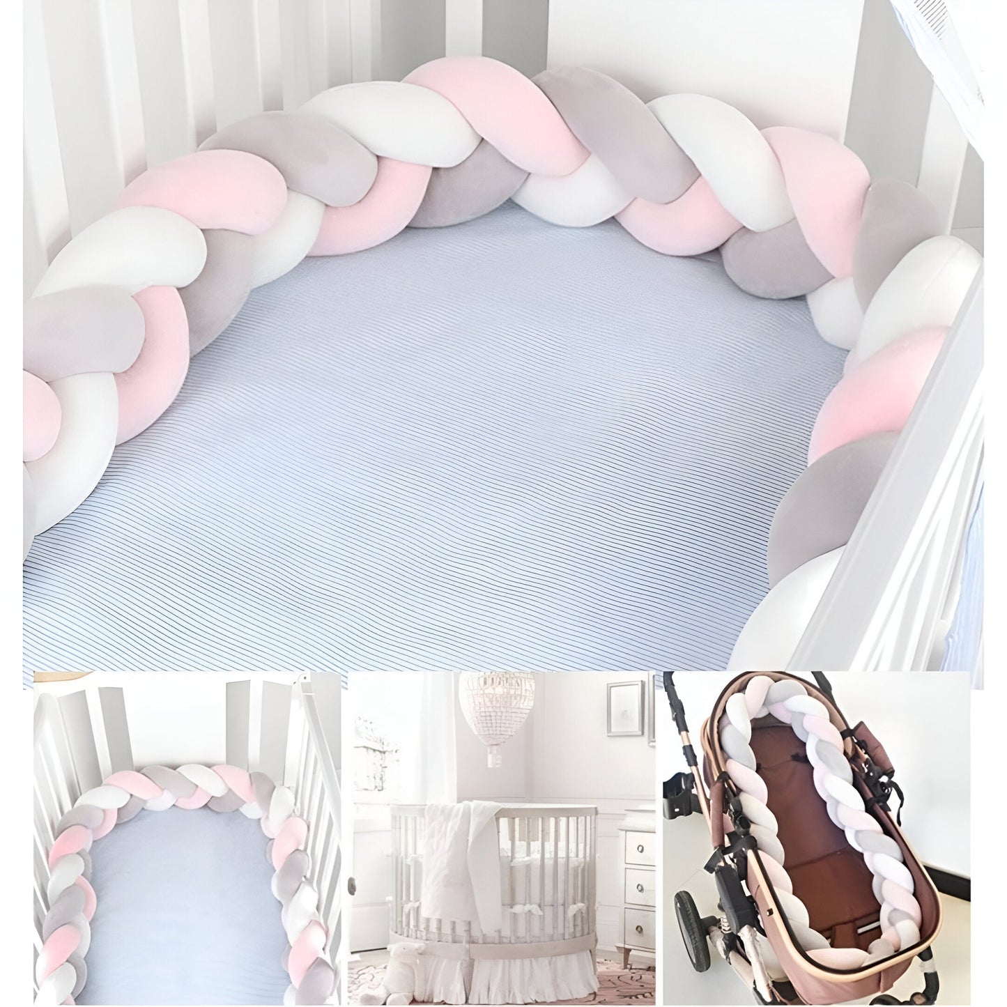 CozyGuard Baby Crib Bumper – Soft & Safe Protection