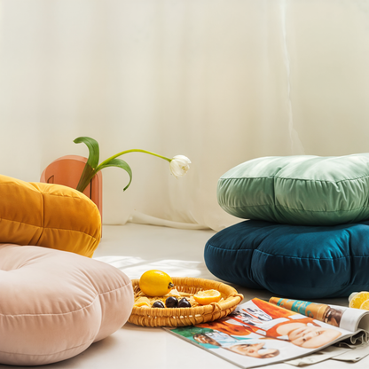 Cozy Floral Velvet Cushion for Vibrant Home Décor