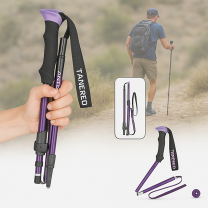 Ultra-Lightweight Adjustable Trekking Poles for Hiking