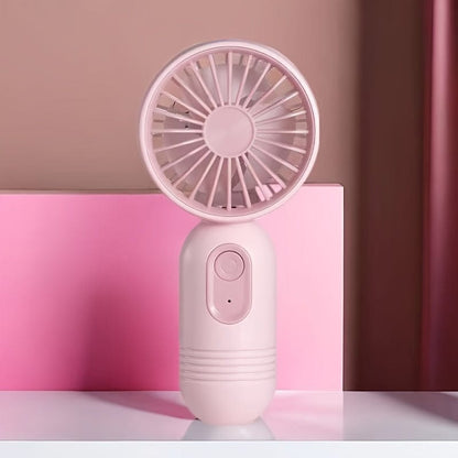 USB Rechargeable Mini Handheld Fan with 3 Speed Settings - Portable for Travel, Office, Outdoor Use