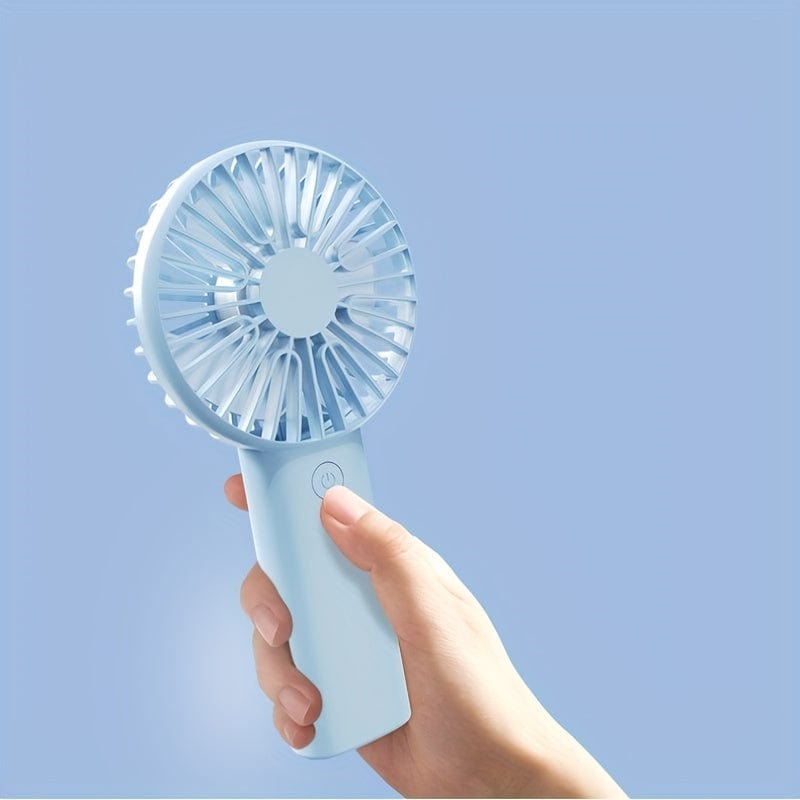 Portable Mini Handheld Fan - USB Rechargeable Electric for Home, Office, Travel - Quiet Cooling Device