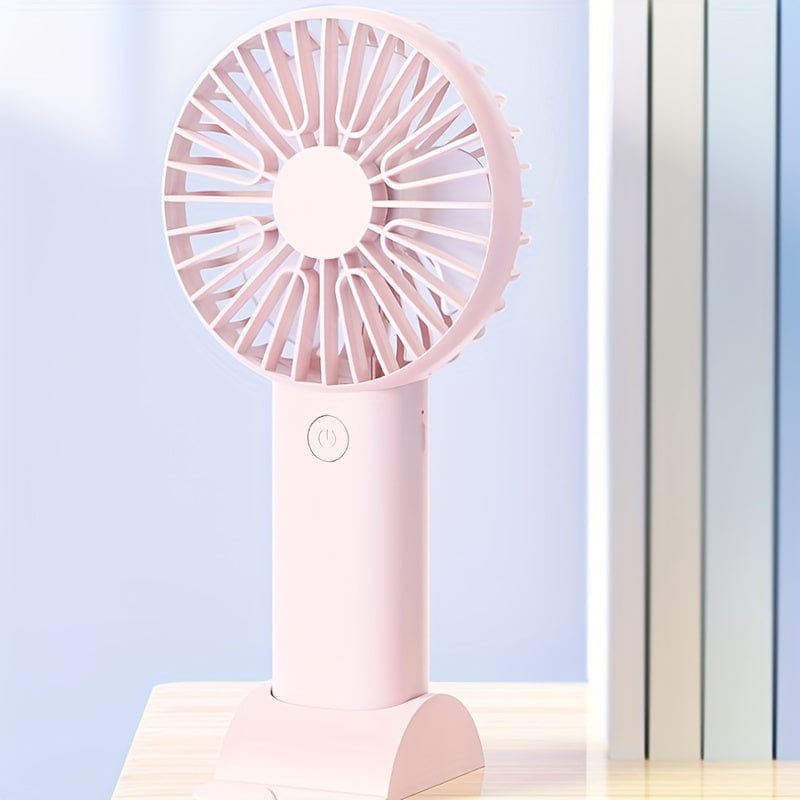 Portable Mini Handheld Fan - USB Rechargeable Electric for Home, Office, Travel - Quiet Cooling Device