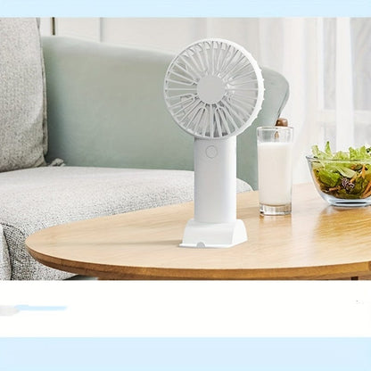Portable Mini Handheld Fan - USB Rechargeable Electric for Home, Office, Travel - Quiet Cooling Device