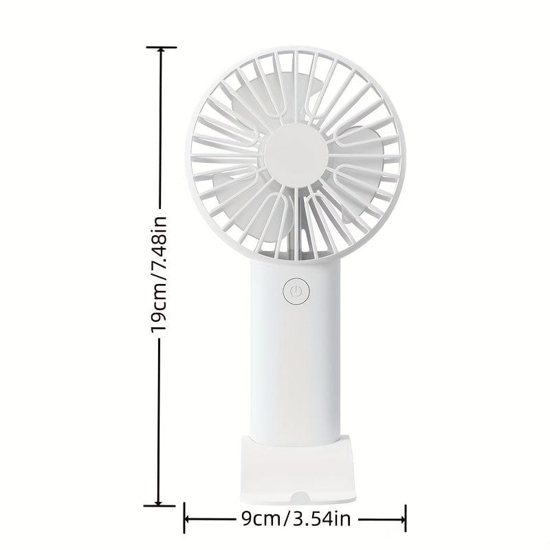 Portable Mini Handheld Fan - USB Rechargeable Electric for Home, Office, Travel - Quiet Cooling Device