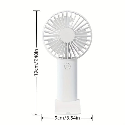 Portable Mini Handheld Fan - USB Rechargeable Electric for Home, Office, Travel - Quiet Cooling Device