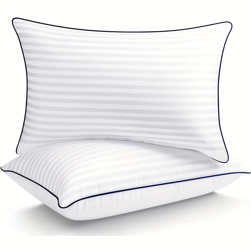 Cooling Supportive Bed Pillow - Soft Down Alternative for All Sleep Positions