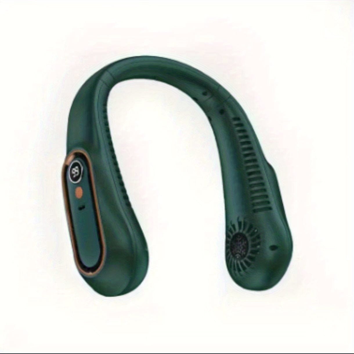 Portable Bladeless Neck Fan with USB – 5-Speed Cooler and Digital Display