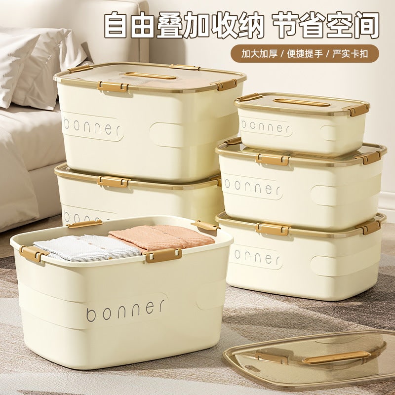 Versatile 27-Gallon Storage Container with Secure Lid