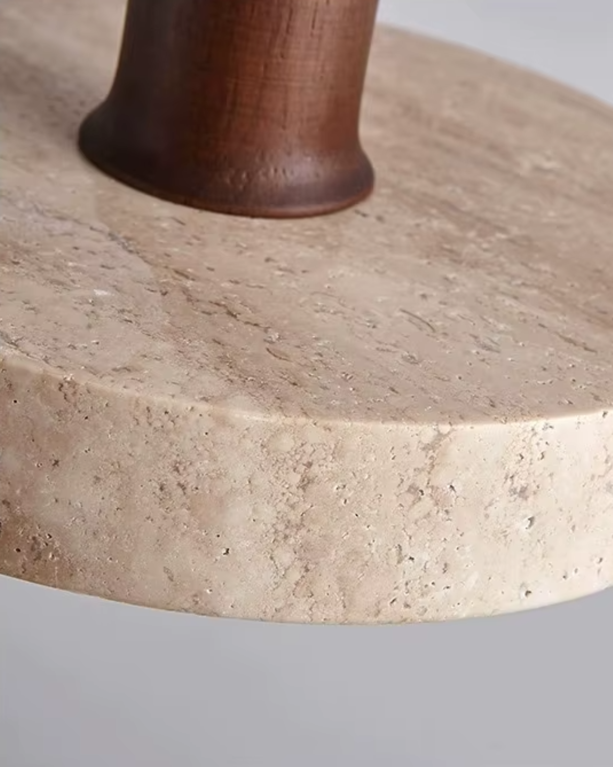 Modern Kitchen Pendant Light with Travertine Stone Appearance