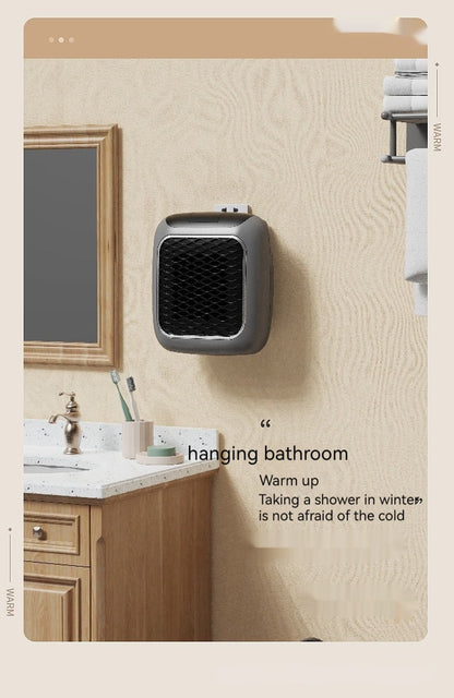 Compact Wall-Mounted Heater with LED Thermostat Control