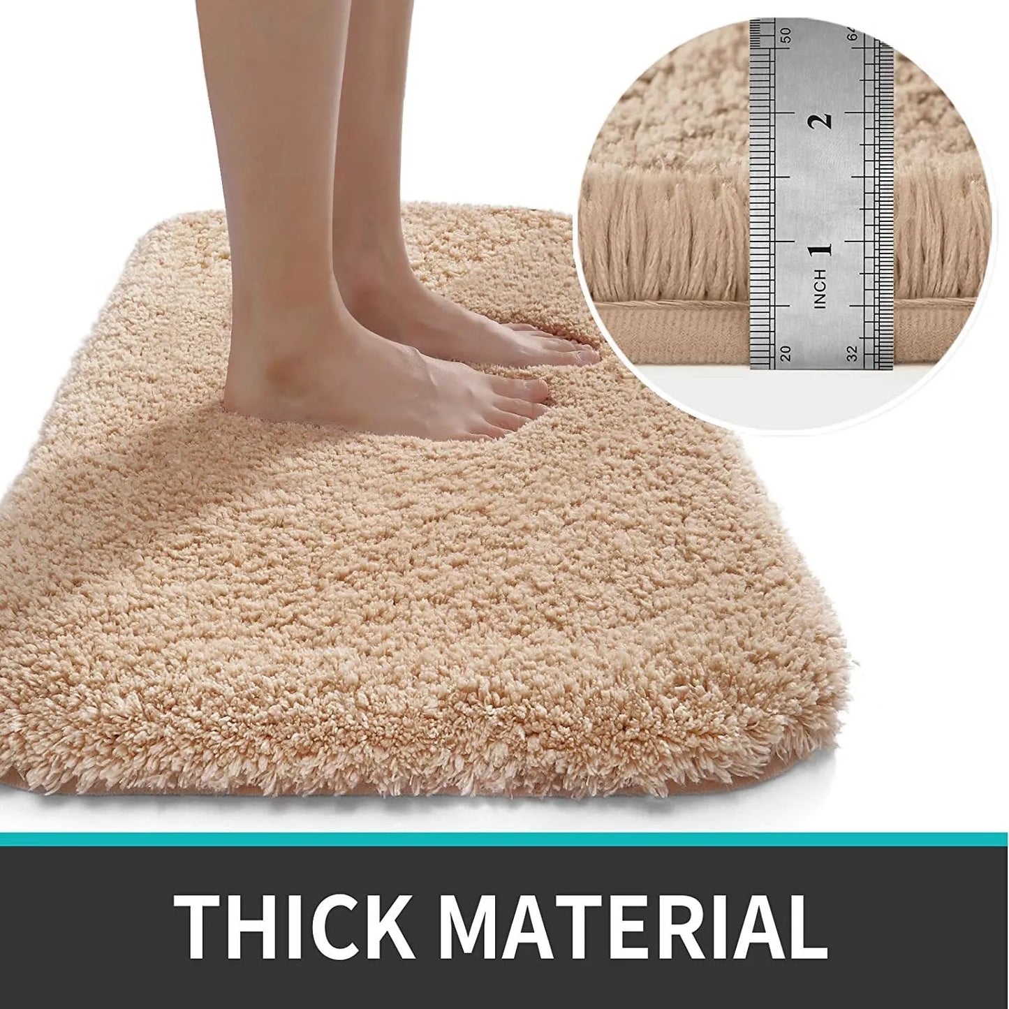 Non-Slip Kitchen and Bath Mat - Absorbent Floor Protector