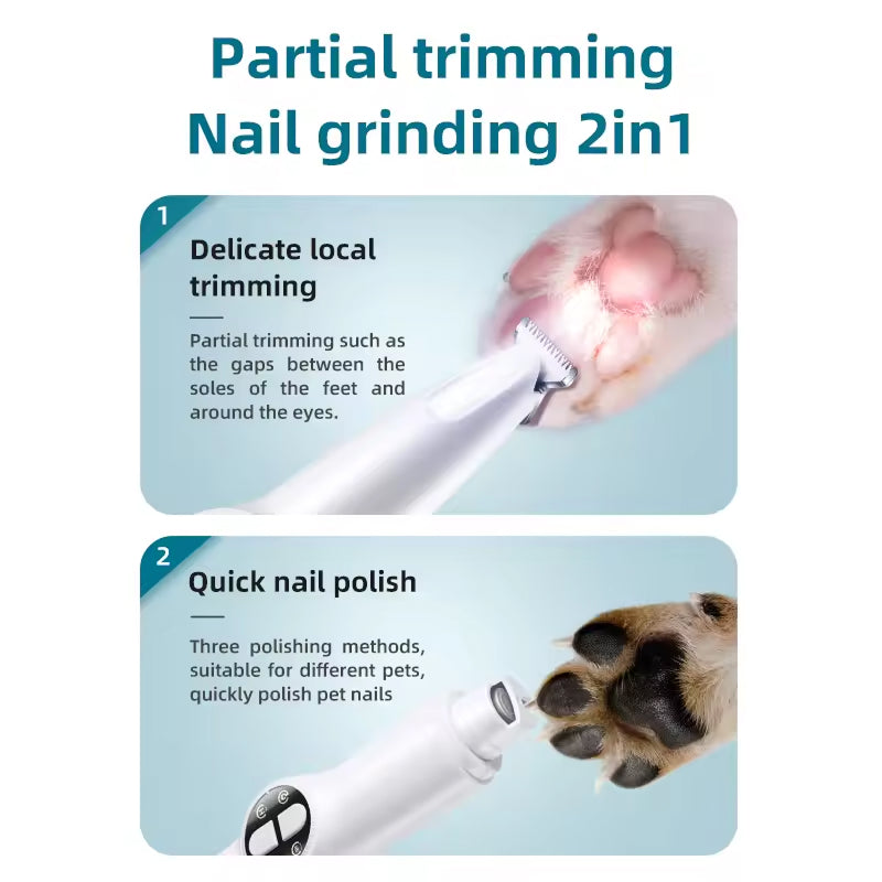 LED Dog Paw Trimmer and Pet Nail Polisher for UK Pets