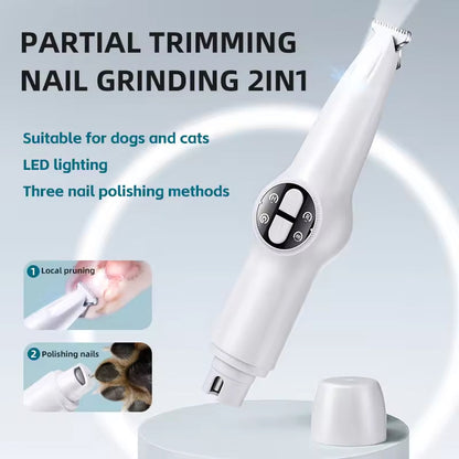 LED Dog Paw Trimmer and Pet Nail Polisher for UK Pets