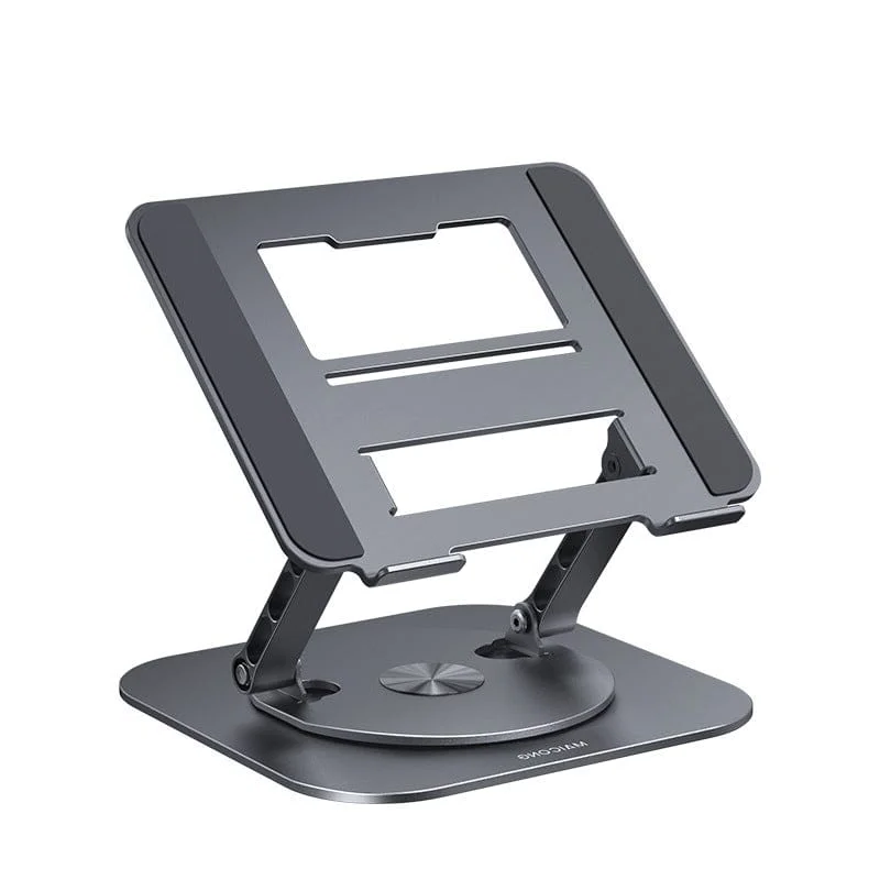 Versatile Ergonomic Laptop Riser with 360° Pivot and Foldable Design
