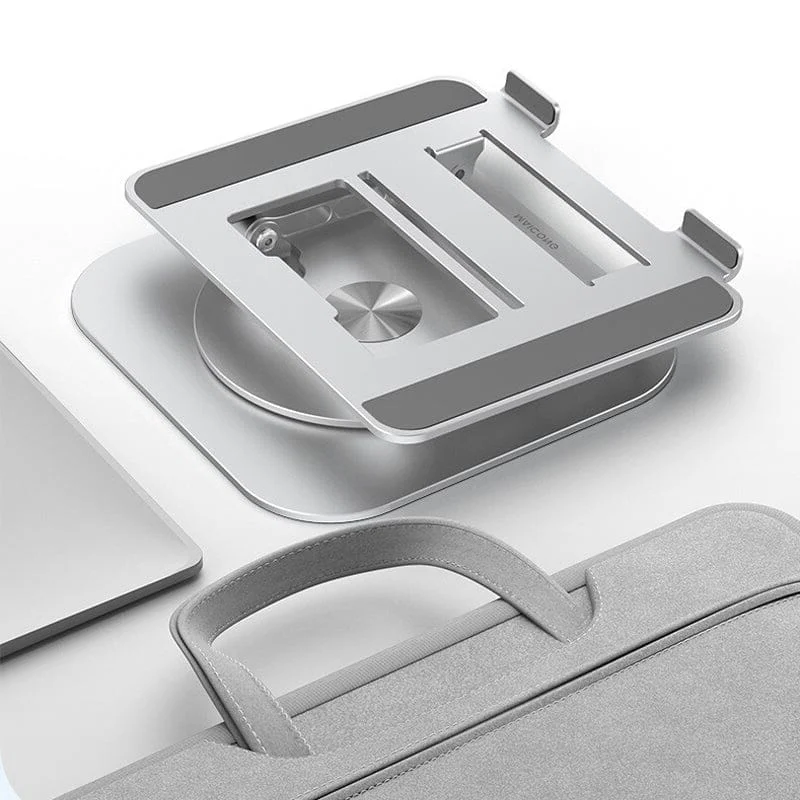 Versatile Ergonomic Laptop Riser with 360° Pivot and Foldable Design