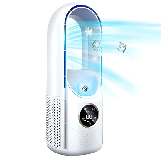 Compact Bladeless Cooling Unit – Quiet Portable Air Conditioner