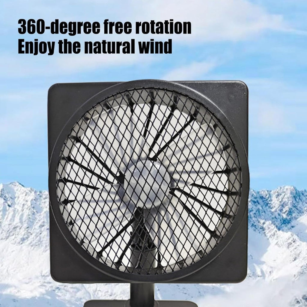 Compact Vehicle Breeze Maker with USB and 360° Flexibility