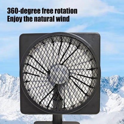 Compact Vehicle Breeze Maker with USB and 360° Flexibility
