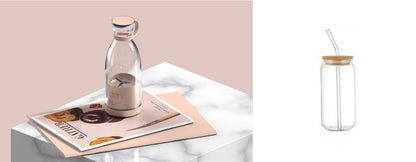 Compact Smoothie Maker with Robust Blades and USB Charging